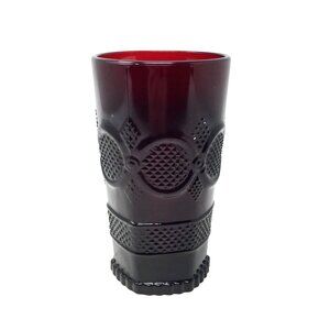 Vintage Avon 1876 Cape Cod Ruby Red 12 oz. Water Tumbler
